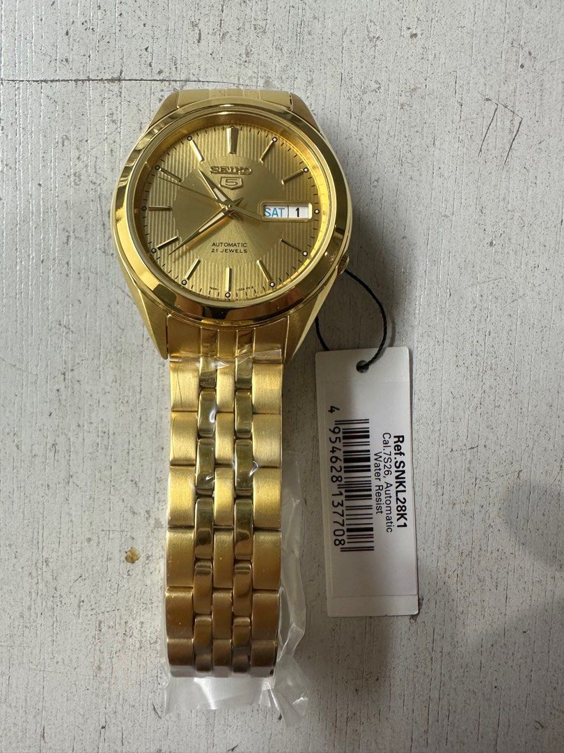Seiko Gold Watch SNKL28 SNKL28K1 Men s Fashion Watches