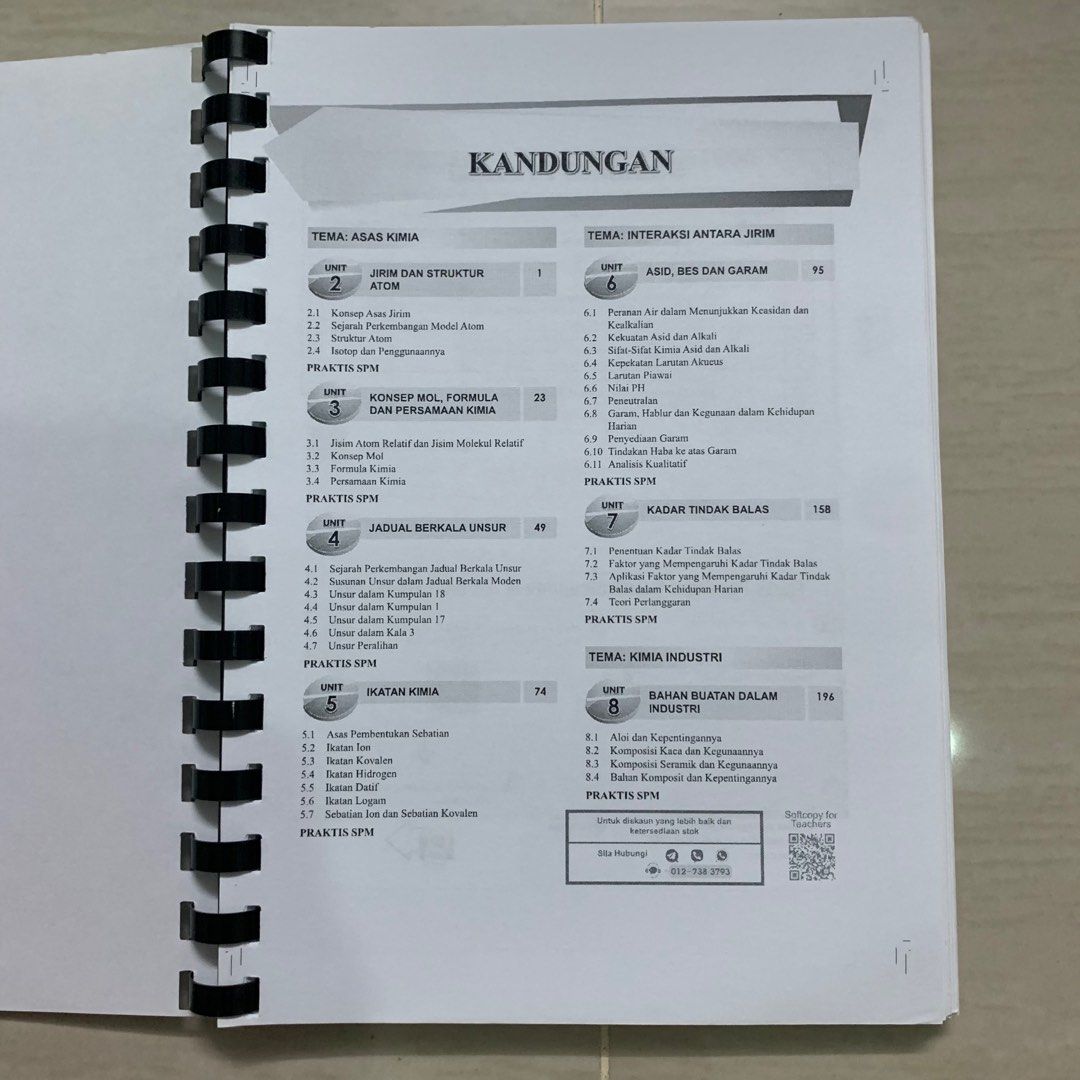 SELF PRINT MODUL WITH ANSWER CHEMISTRY FORM 4 SPM, Hobbies & Toys