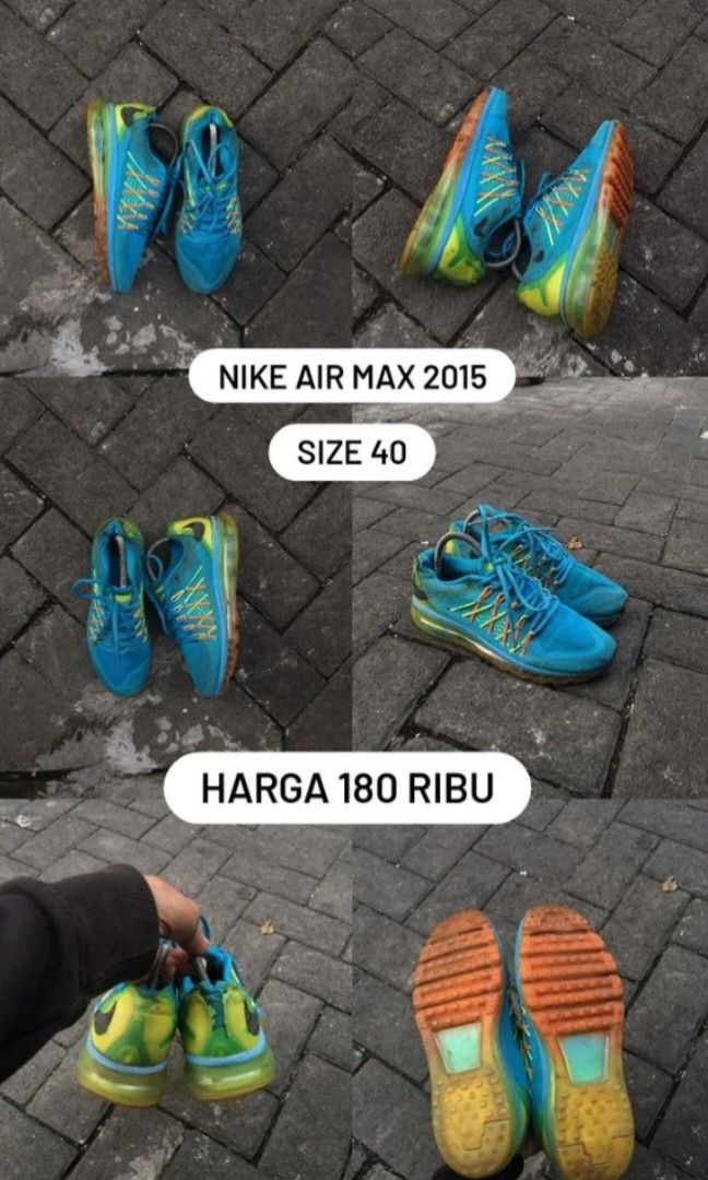 Sepatu Running Nike Air Max 2015 Ori Fesyen Pria Sepatu