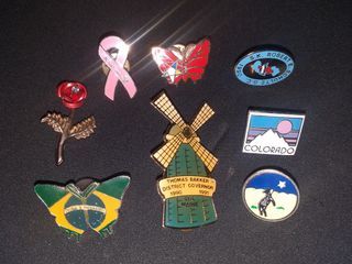 Set of Vintage Pins From The 70s-80s