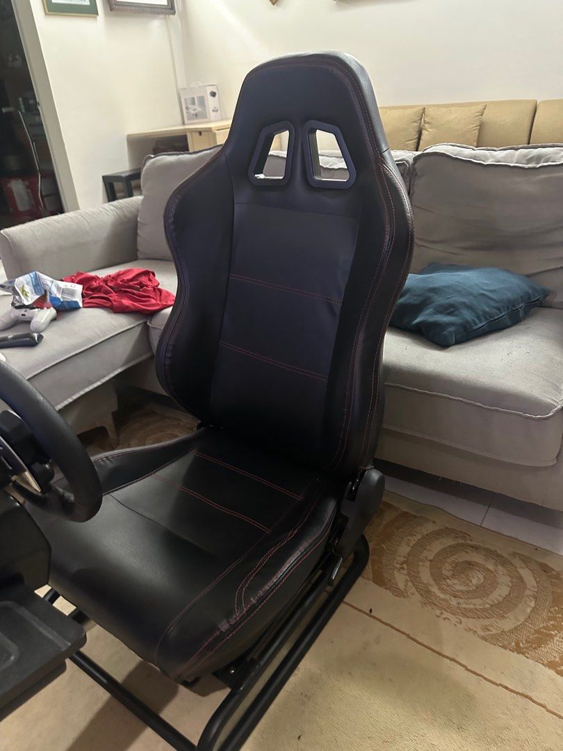 Logitech G29 Thrustmaster + SIM Racing Cockpit Stand, Video Gaming ...