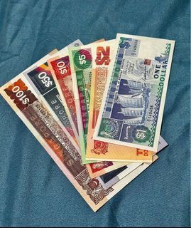Super Rare 🌟 Singapore 🇸🇬 🚢Ship Series Old 💵 Currency Notes for Sale! All Sets  $1 $2 $5 $10 $50 $100 