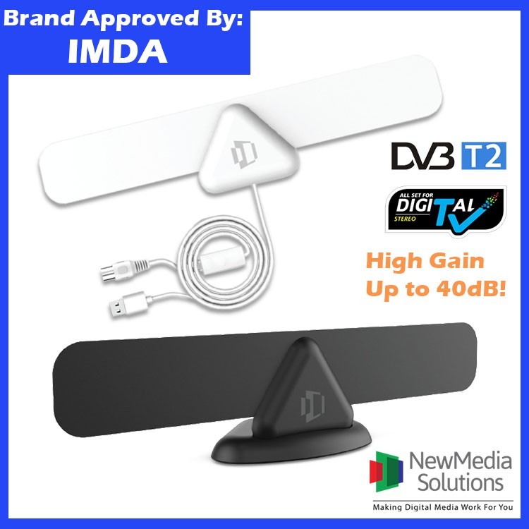 [Singapore TOP Antenna Brand] High Gain Active Digital TV Antenna