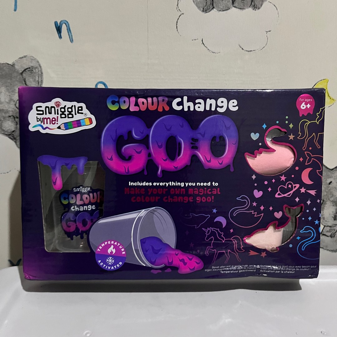 Smiggle DIY COLour change Unicorn Goo Kit Slime Mainan Anak Gooey