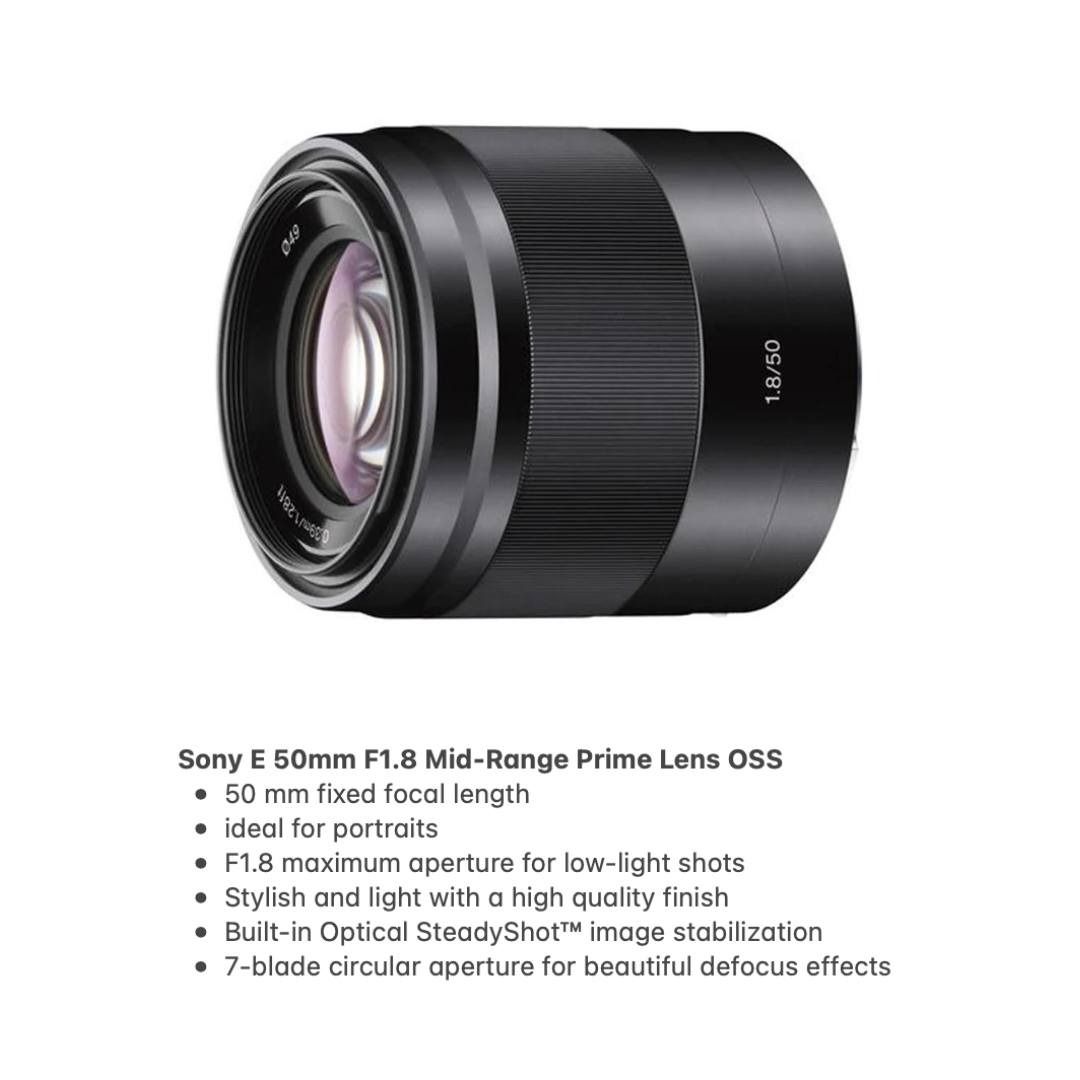Sony E 50mm F1.8 MidRange Prime Lens OSS on Carousell
