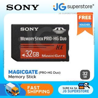Sony MagicGate 32GB Memory Stick PRO-HG Duo with 50MB/s Transfer Speed for PSP Handheld Consoles and Digital Cameras | MS-HX32A | JG Superstore