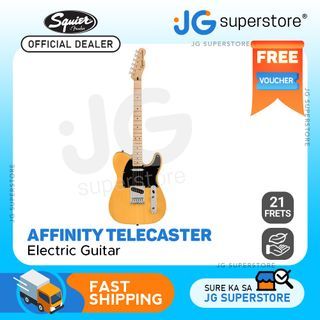 Squier by Fender Affinity Telecaster Electric Guitar with SS Pickup, 21 Frets, 3-Way Switching, Laurel Fingerboard (Lake Placid Blue) | 378200502 | JG Superstore