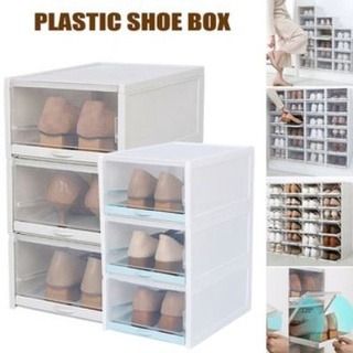 Stackable Durable Shoe Storage Box  Shoe Container  Plastic Shoe Box
