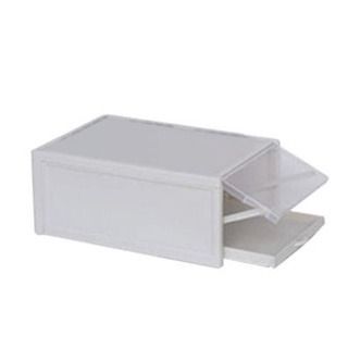 Stackable Durable Shoe Storage Box / Shoe Container / Plastic Shoe Box (Category: Storage Boxes & Baskets) located in Quezon City. Submitted by trustrade86136 (Listing ID 1238680360, Image 2). Description: Shoe box drawer used for sorting and organizing all kinds of shoes. Made with durable hard PP plastic material, protects shoes from dust and moisture. May also be used as added storage for wardrobe cabinets. -Stackable Shoe Storage Box -Flippin