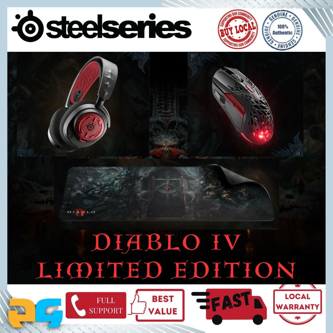 SteelSeries Diablo IV 4 Limited Edition Nova 7 / Aerox 5 / QCK