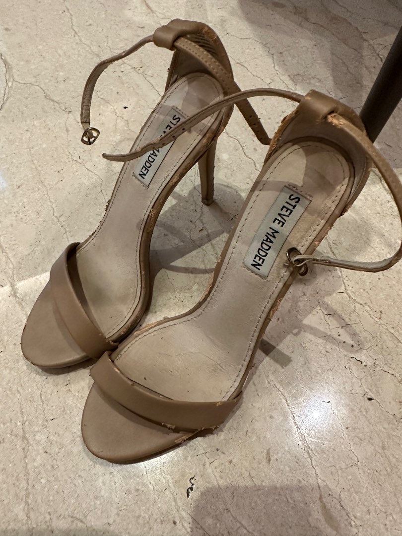 Steve Madden cream heels on Carousell