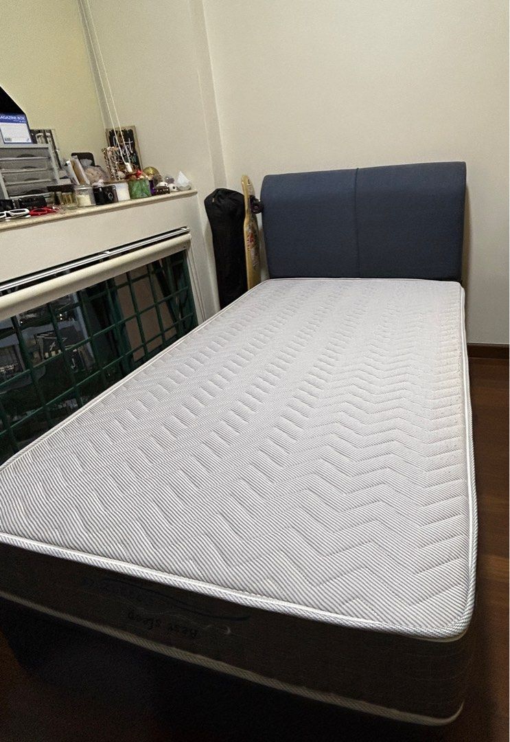 Storage bed Super Single, Furniture & Home Living, Furniture, Bed