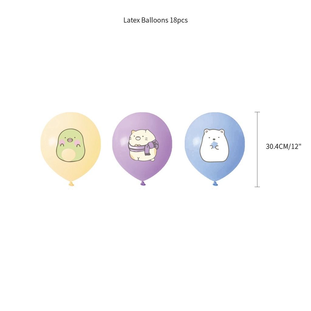 Sumikko Gurashi Birthday Party Theme: Happy Birthday Banner, Big Cake ...