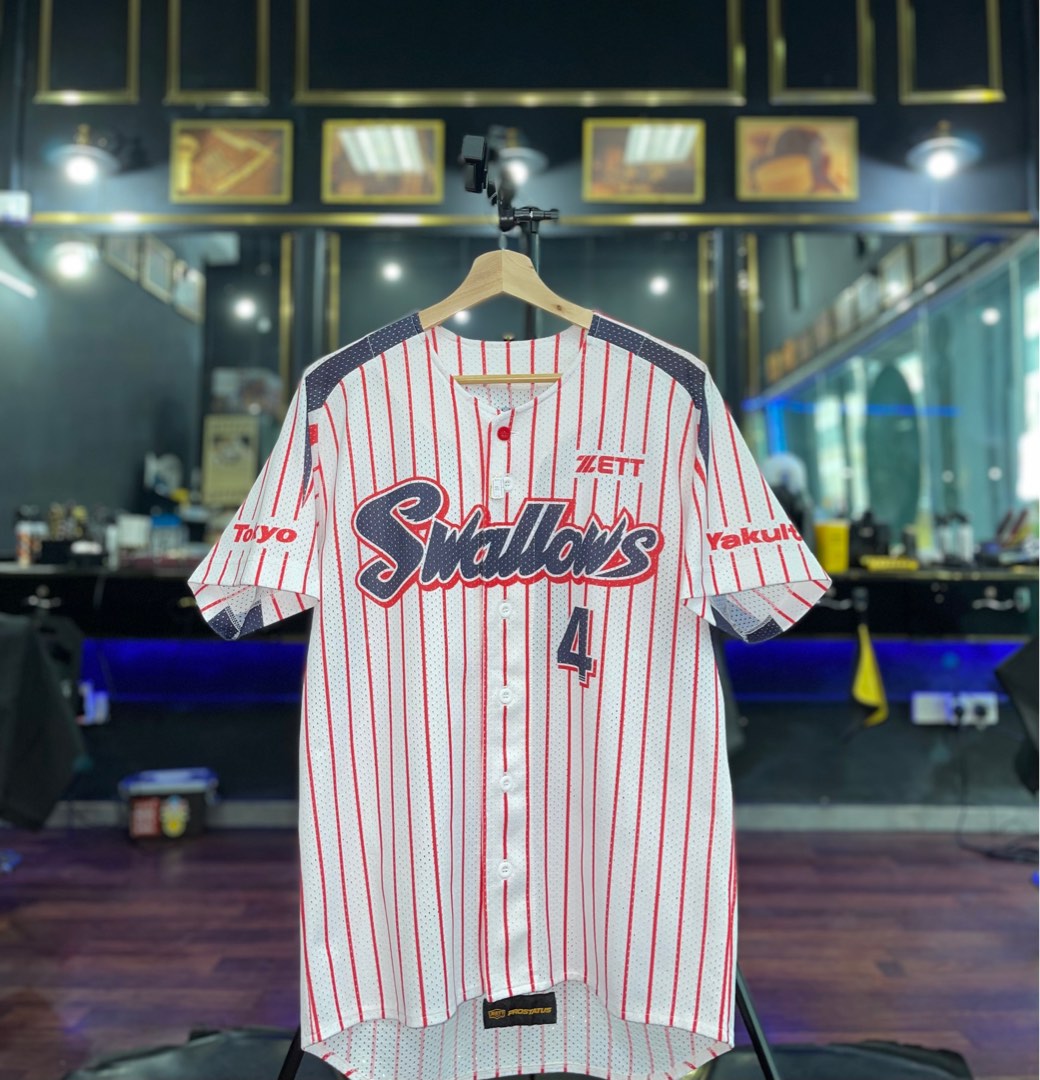 Tokyo Yakult Swallows Baseball Jersey, Men's Fashion, Tops & Sets, Tshirts  & Polo Shirts on Carousell