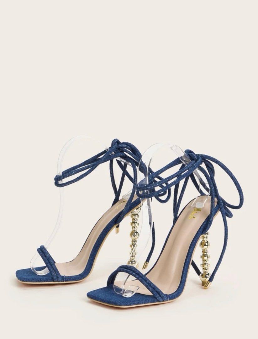 Navy best sale gladiator heels