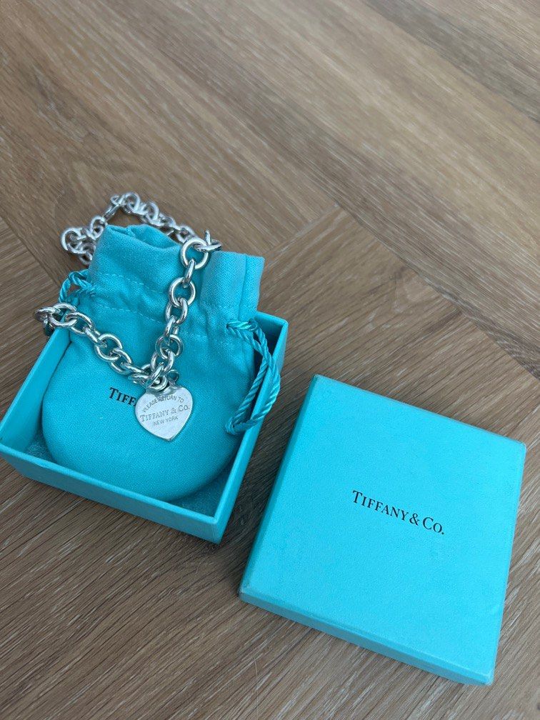 Authentic Tiffany & Co Return to Tiffany Heart Tag Choker Necklace ...