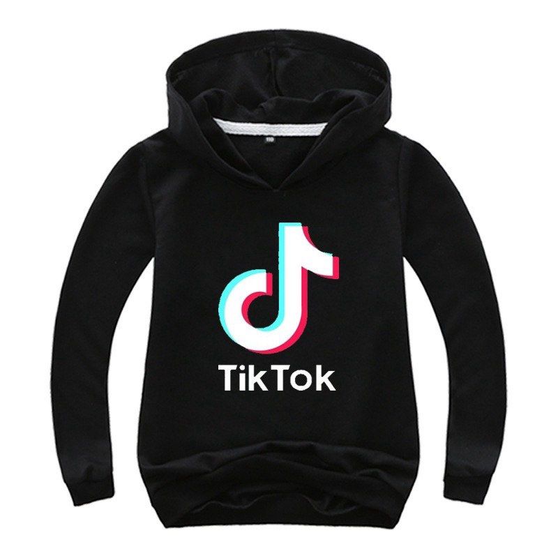 TIKTOK HOODIE PINK BLACK PURPLE KIDS TEE LONG SLEEVE HOOD JACKET Babies Kids Babies Kids Fashion on Carousell