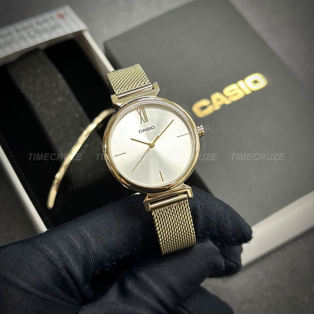Gold best sale casio band