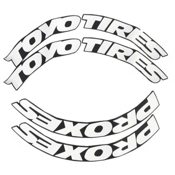 Tire Decals Toyo Proxes Pirelli Bridgestone [PAB PMA Eco drive Jimove