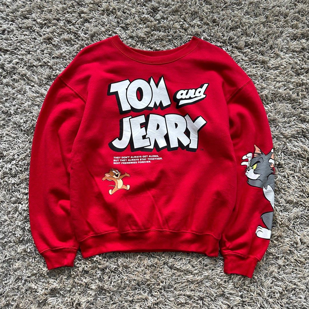 Tom and Jerry Sweatshirt Men s Fashion Coats Jackets and