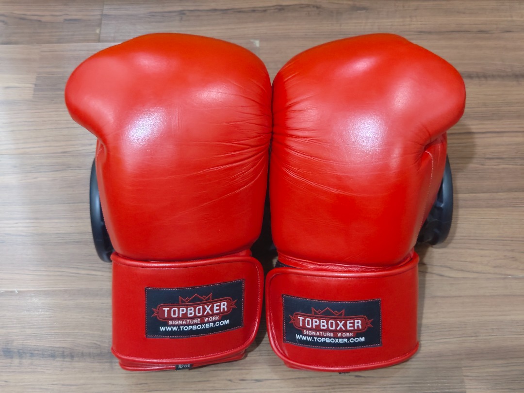 TopBoxer Boxing Gloves: Old School (Modern Padding) on Carousell