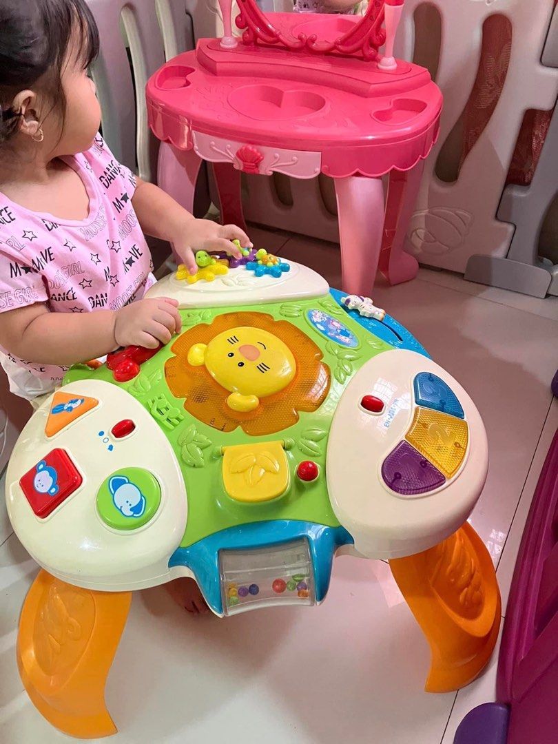 ToyRUs Activity Table ! ✨ (Category: Infant Playtime) located in Quezon City. Submitted by gratefulmomanddadph (Listing ID 1238701424, Image 3). Description: ToyRUs Activity Table ! ✨ -Both has lights & Sounds . -No Issue & No Cracks . -No writing of pen/colors. -Everything Works Well. Your Kiddo will Surely Love It ! Actual Photos! Super Ganda 🤍 Onhand at Bagong Silangan Qc! Video upon Request of Interested or Sure Buyer 💋 Grabe mura 🫣 sa eba