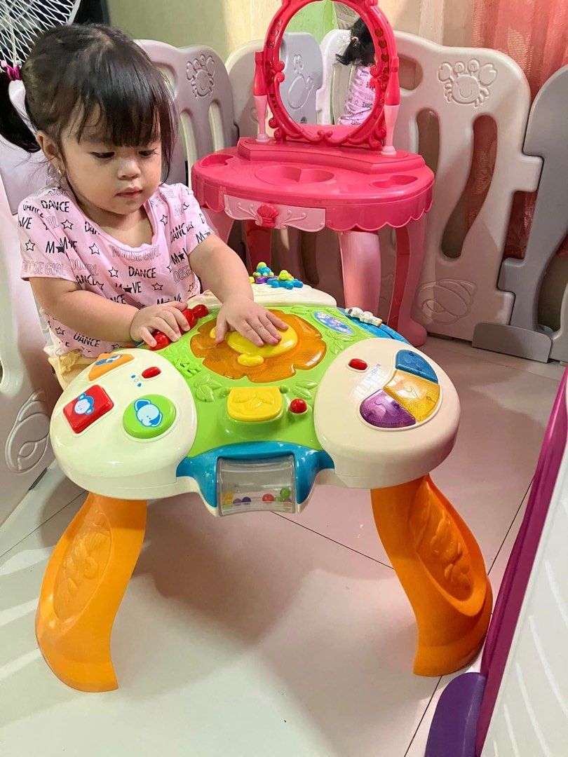 ToyRUs Activity Table ! ✨ (Category: Infant Playtime) located in Quezon City. Submitted by gratefulmomanddadph (Listing ID 1238701424, Image 1). Description: ToyRUs Activity Table ! ✨ -Both has lights & Sounds . -No Issue & No Cracks . -No writing of pen/colors. -Everything Works Well. Your Kiddo will Surely Love It ! Actual Photos! Super Ganda 🤍 Onhand at Bagong Silangan Qc! Video upon Request of Interested or Sure Buyer 💋 Grabe mura 🫣 sa eba