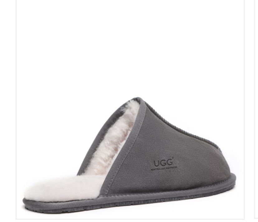 White cheap uggs slippers