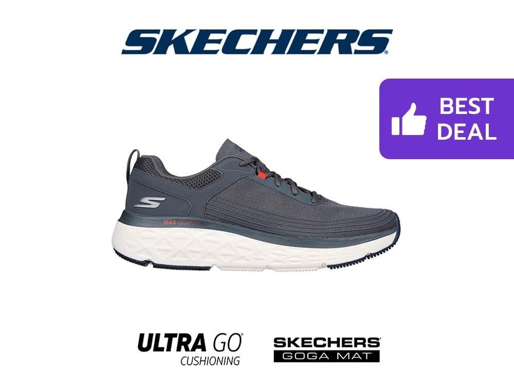 US 12 Skechers Men Max Cushioning Delta Relief Running Shoes - 220340 ...