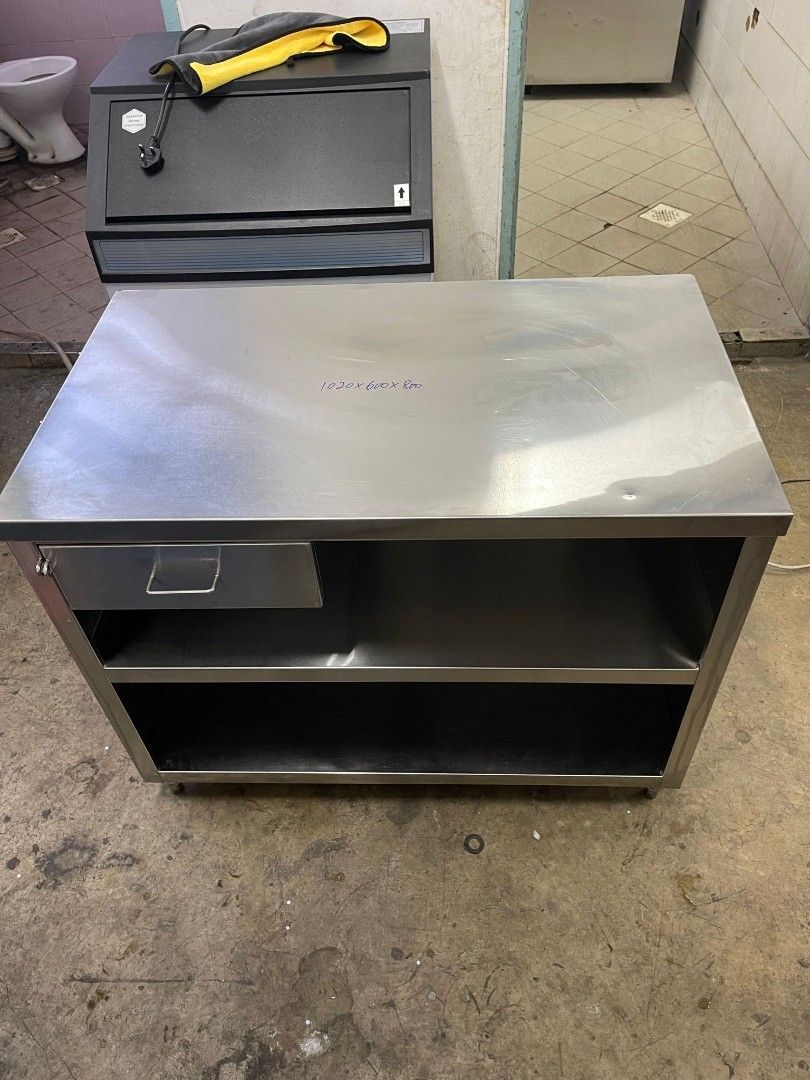 Used stainless steel / cashier Furniture & Home Living
