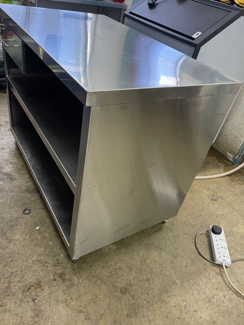 Used stainless steel / cashier Furniture & Home Living