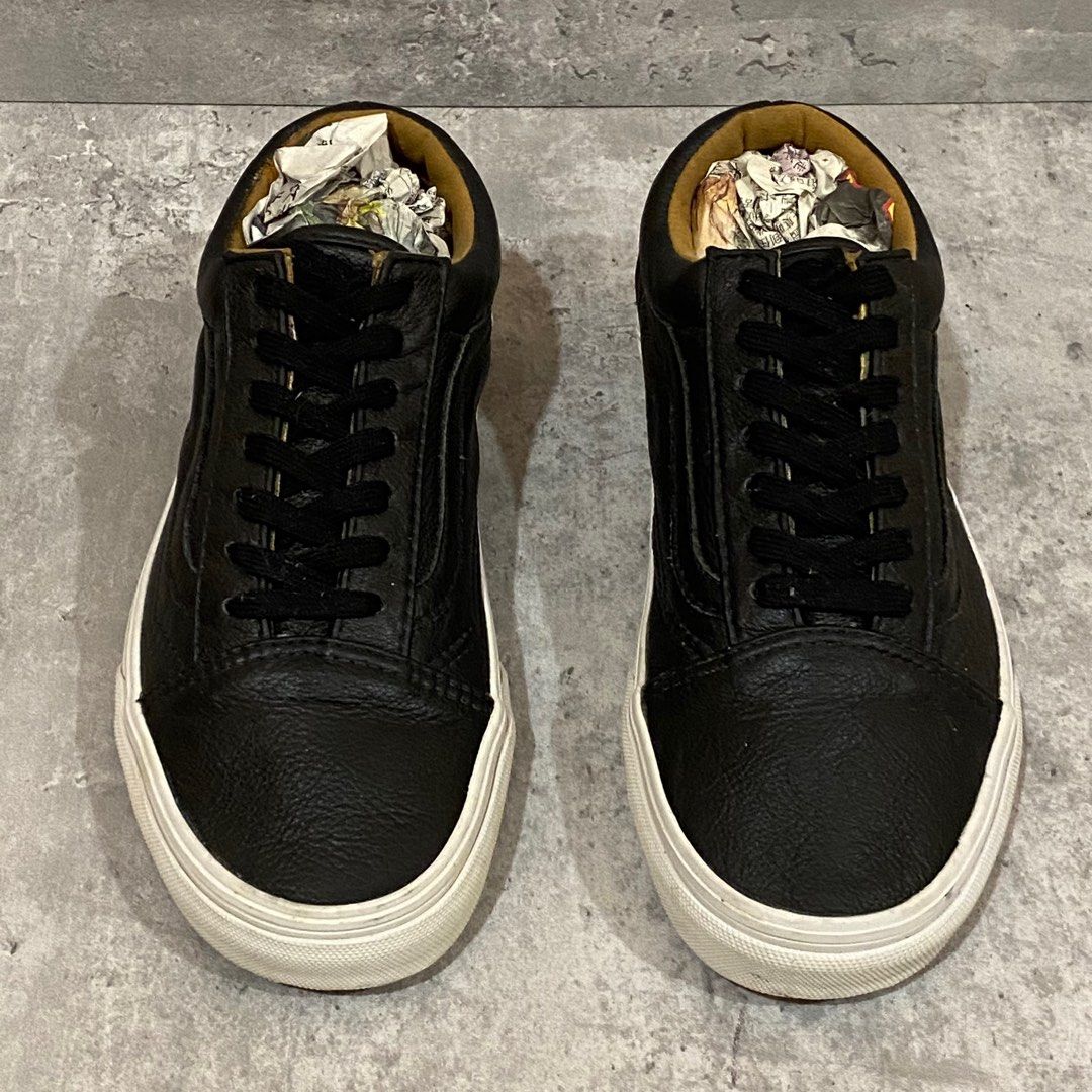 Leather vans online size 2