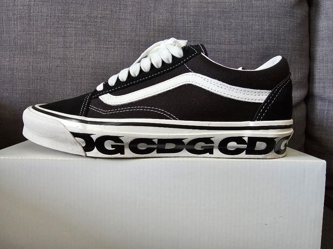 Vans Old Skool CDG, Men's Fashion, Footwear, Sneakers on Carousell