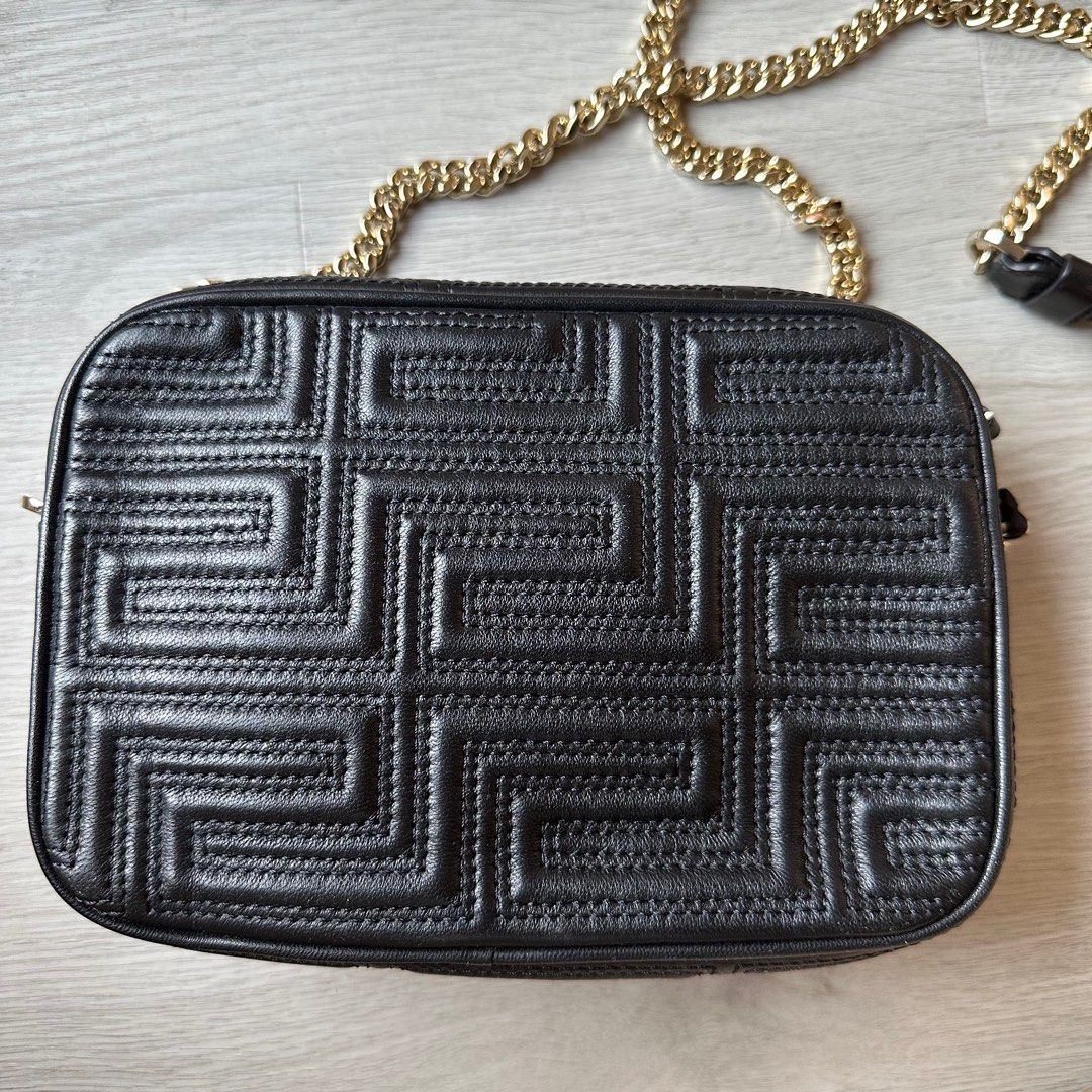 Versace leather crossbody bag on sale