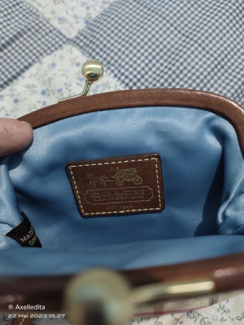 Vintage Coach Kisslock coin on Carousell