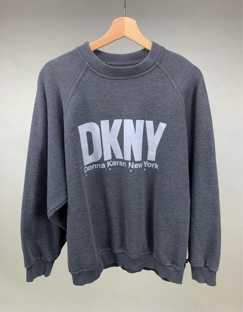 Vintage DKNY Big Logo Sweatshirt Men s Fashion Tops Sets