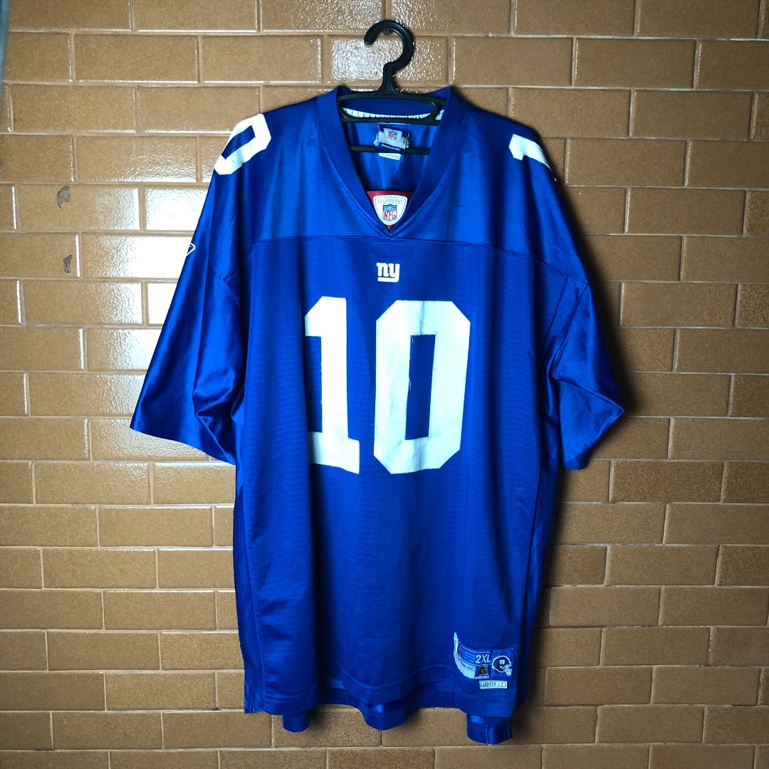 2005-06 New York Giants Manning #10 Reebok On Field Alternate Jersey  (Excellent) M