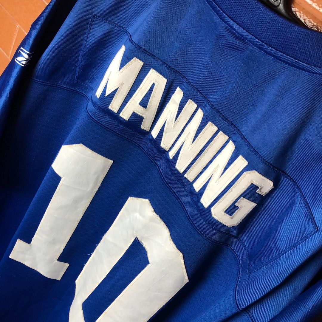 Reebok New York Giants Eli Manning #10 Organic White Tee T Shirt Jersey Mens  XL on eBid United States