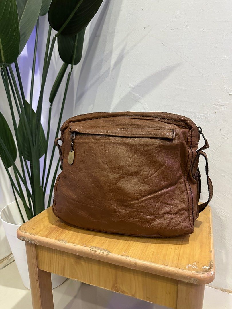 Vintage Porter Leather Sling Bag Men s Fashion Bags Sling Bags on Carousell