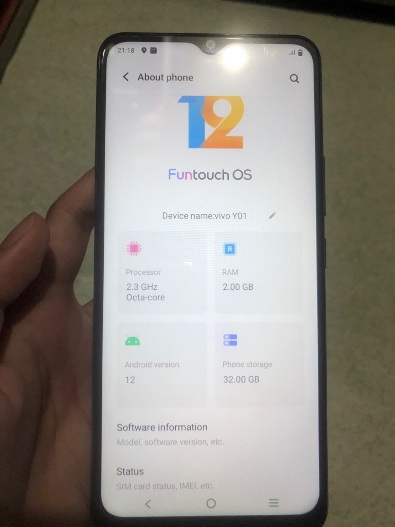 vivo y01 antutu score