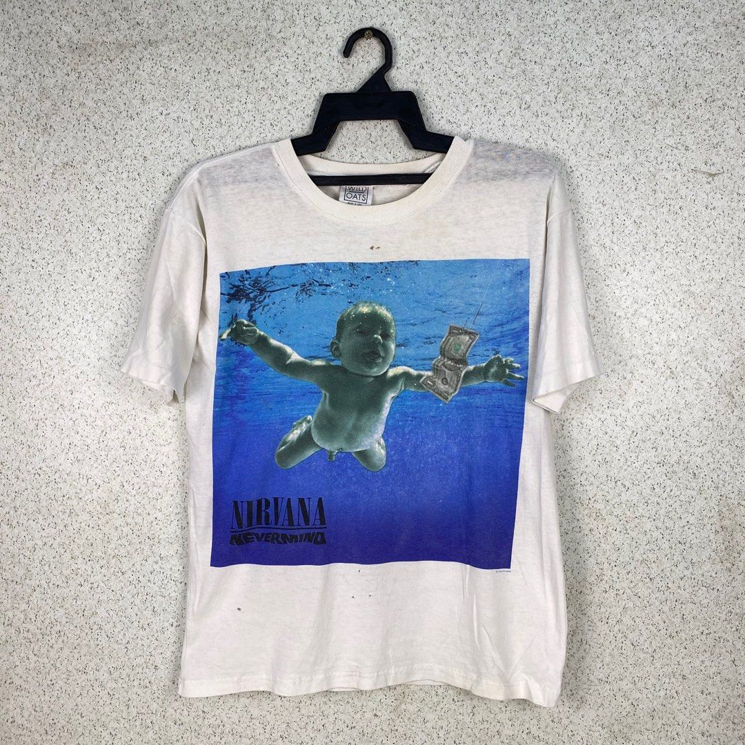 Vintage 90s Nirvana Nevermind Album Promo Distressed T-Shirt