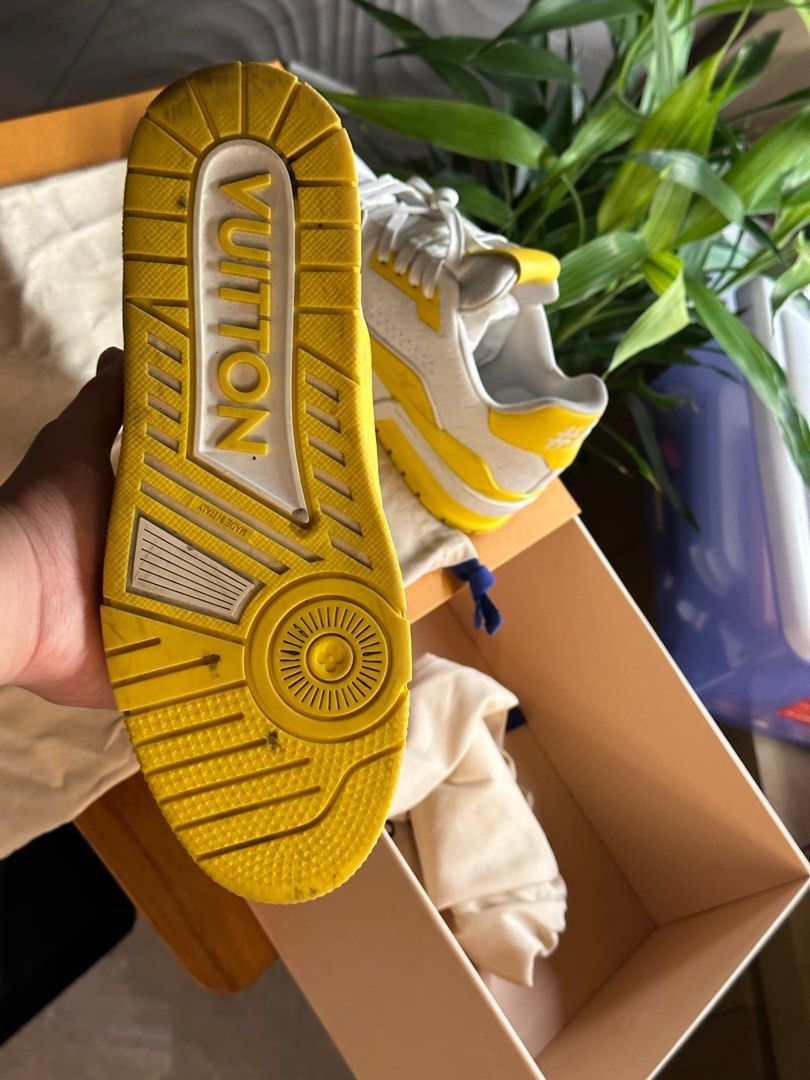 yellow louis vuitton shoes