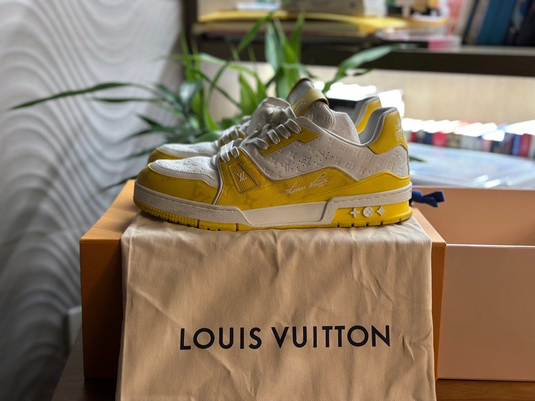 Louis Vuitton Louis Vuitton Trainer 'Monogram - Yellow Purple' | Brown | Men's Size 8.5