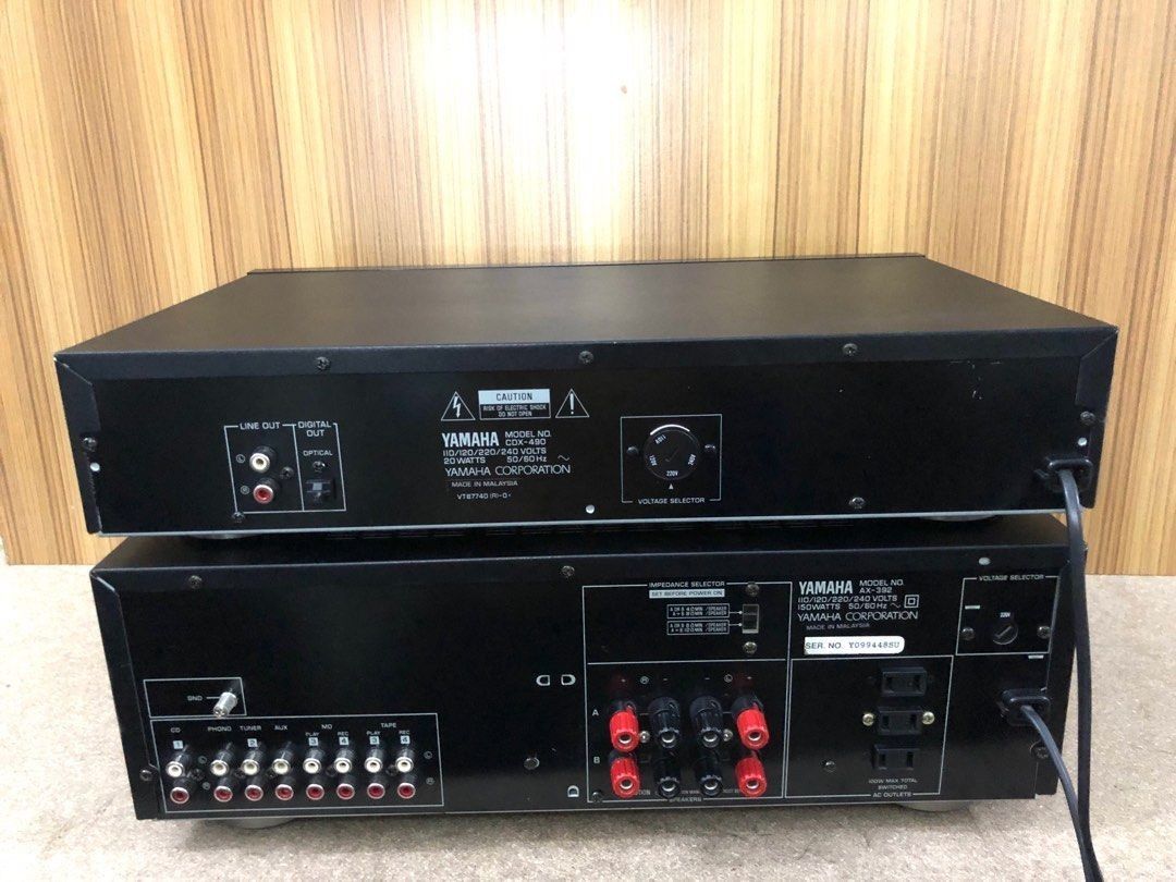 Yamaha AX-392 Integrated amplifier + Yamaha CDX-480 CD-Player, 家庭電器, 電視 ...