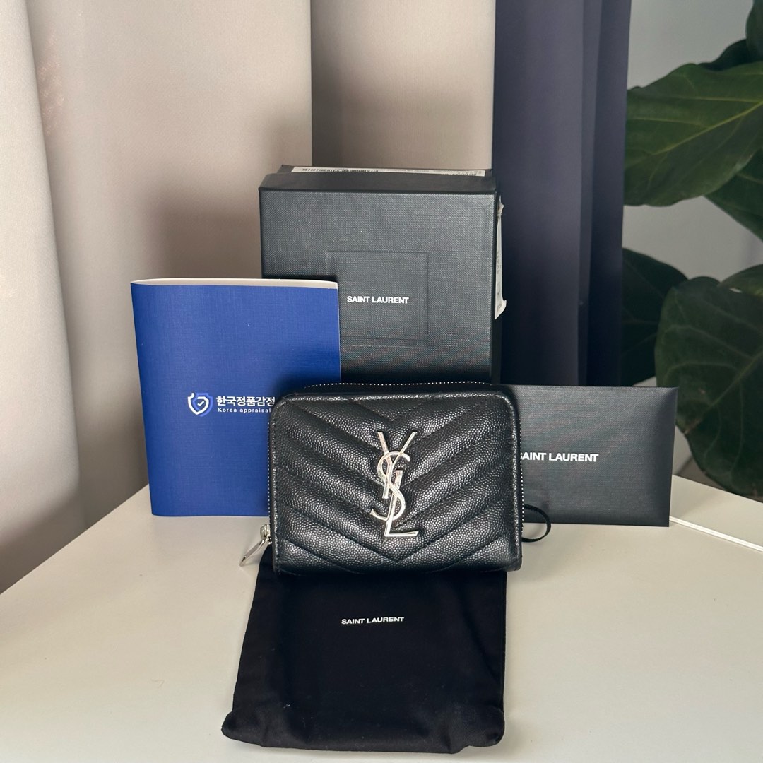 YSL Compact Wallet SHW, Luxury, Bags & Wallets on Carousell