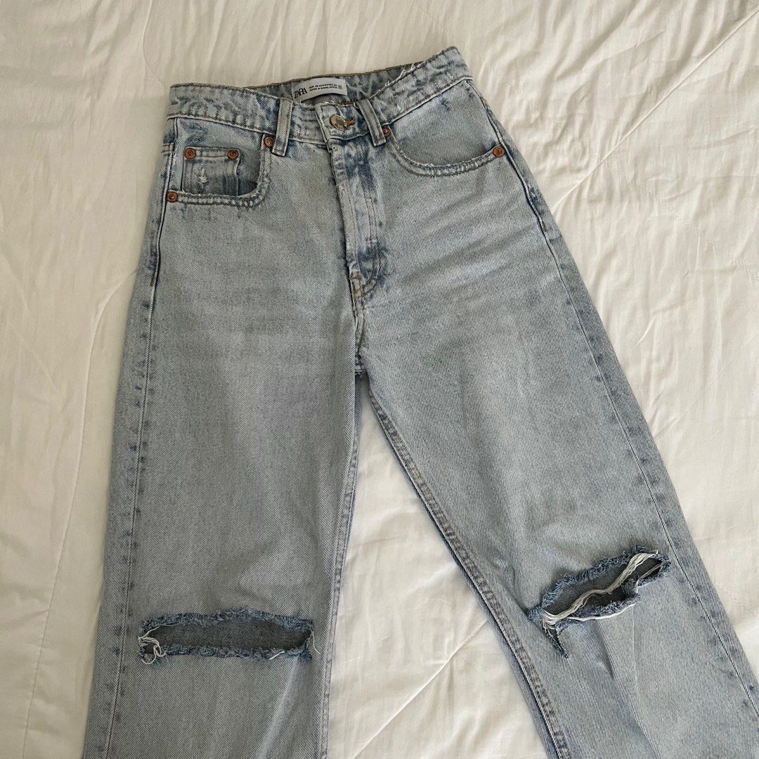 VTG 80s Retro Acid Wash High Waisted Jeans Size 12 - Depop
