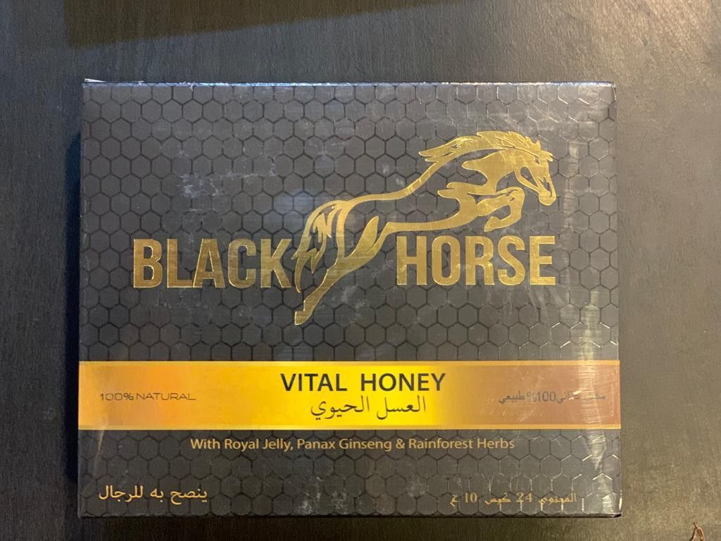 100% Original and Authentic Black horse Vital Honey for men, Health &  Nutrition, Health Supplements, Health Food, Drinks & Tonics on Carousell