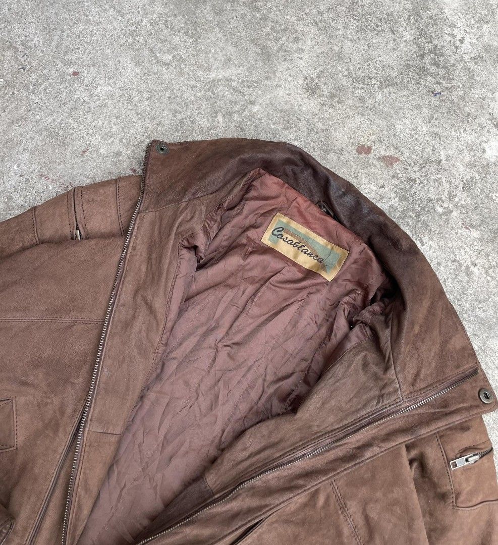 1300-pesos-only-sf-vintage-casablanca-leather-jacket-bomber-biker