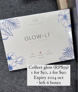 1 for $50, 2 for $90 Colleet glow lt supplement