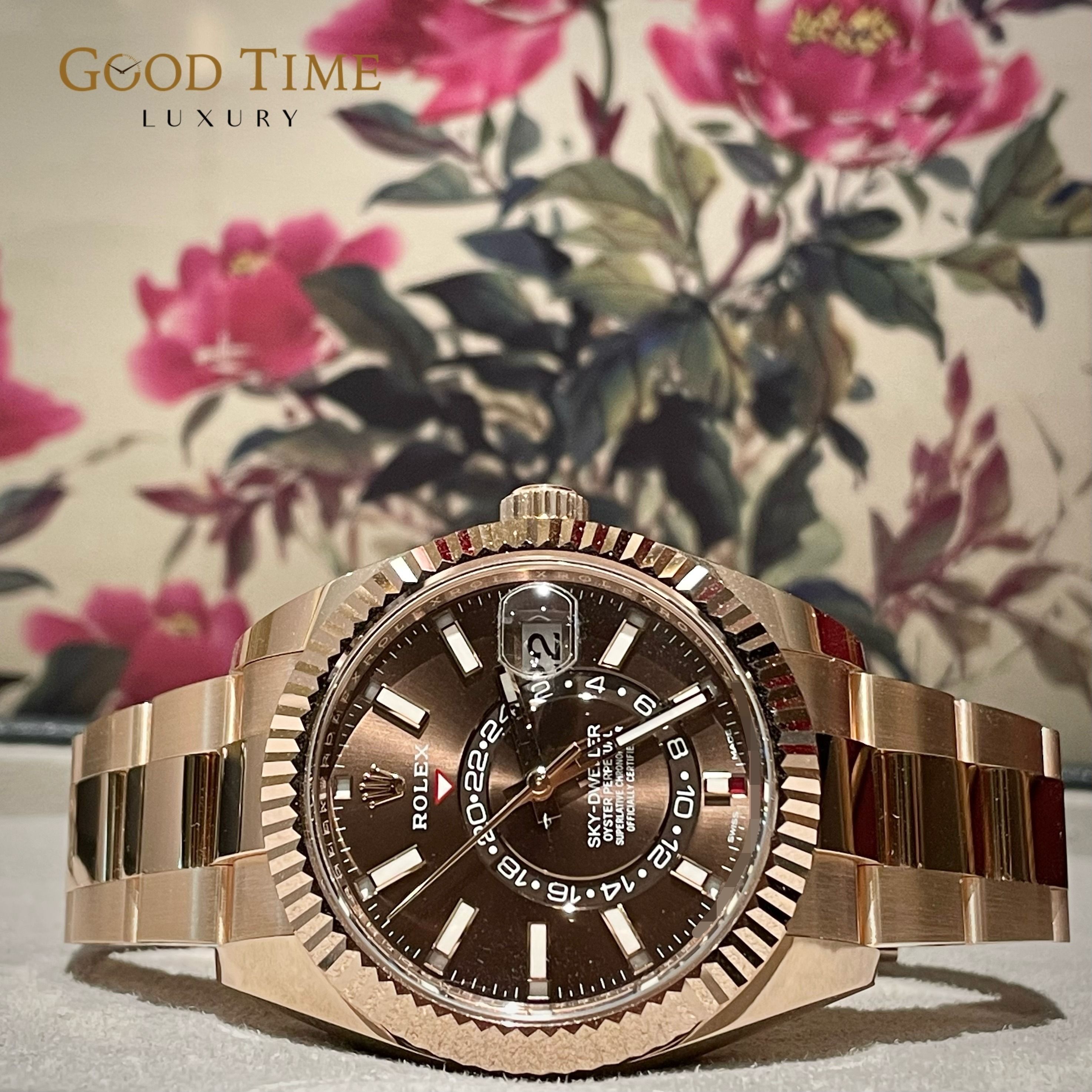Sky dweller rose gold 2021 on sale